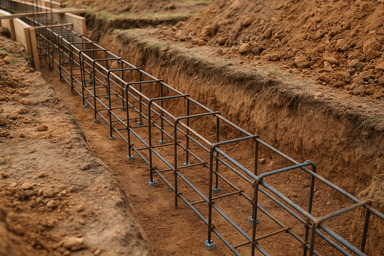 Как проводится армирование ленточного фундамента? Как проводится армирование ленточного фундамента?